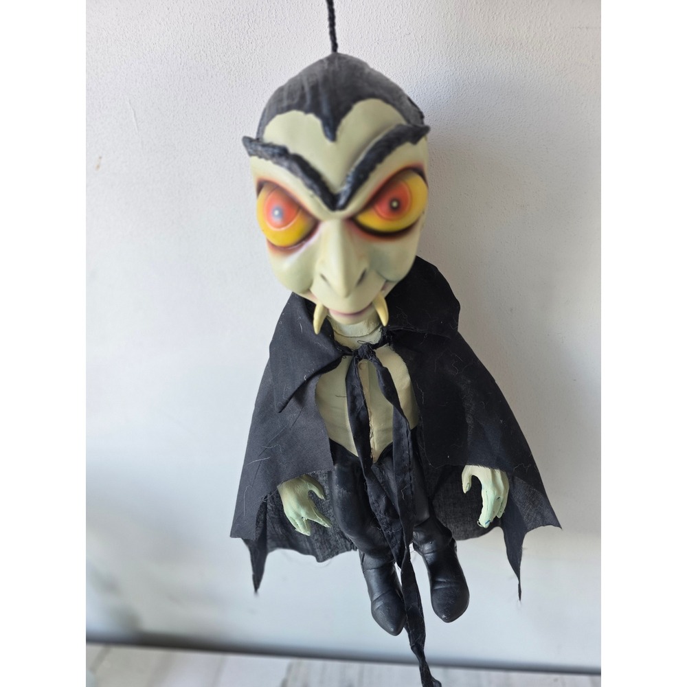Vintage paper magic Dracula rubber hanging Halloween decor unique big‎ head